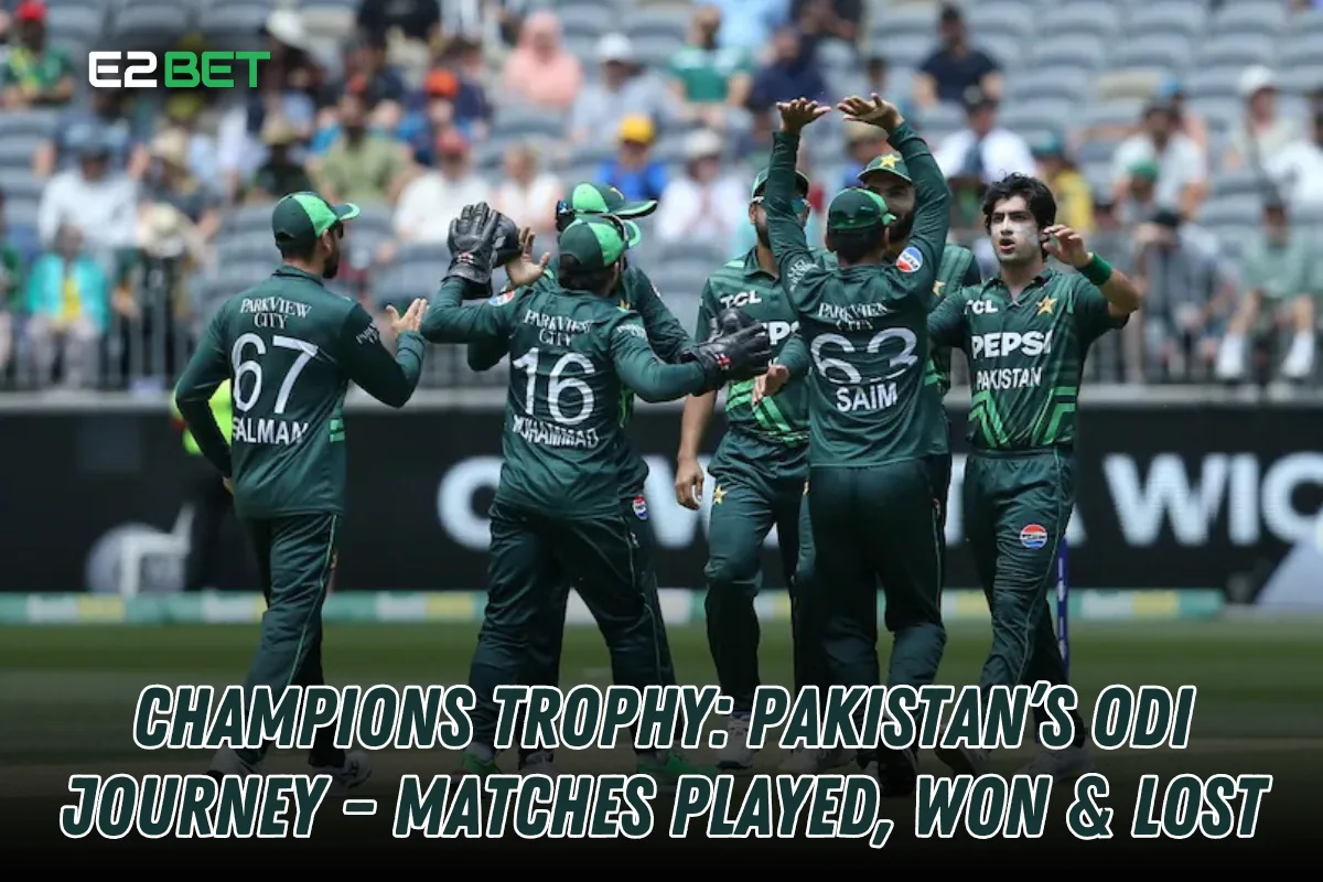 Champions Trophy: Pakistan’s ODI Journey – Matches, Wins & Losses

