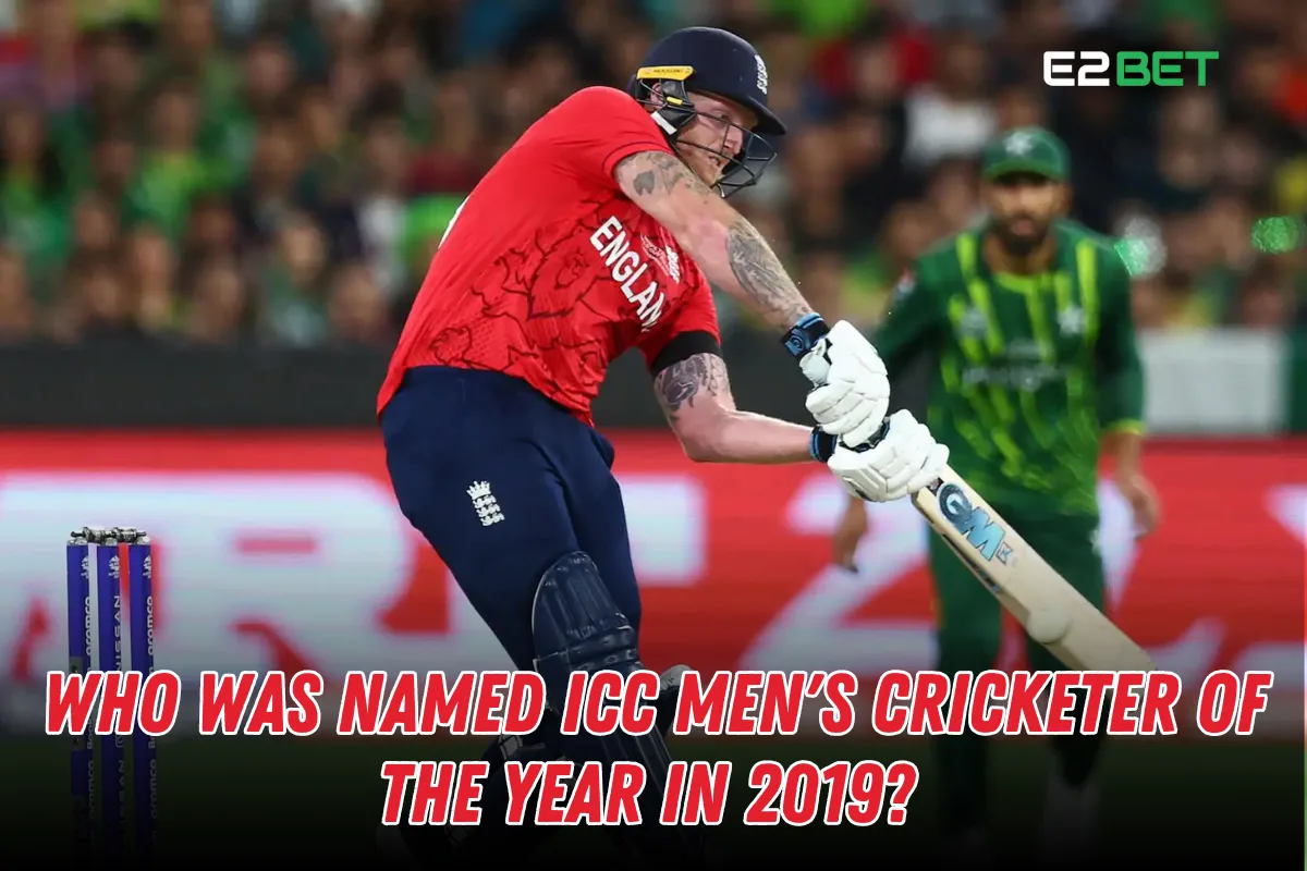 Who Was Named ICC Men's Cricketer of the Year in 2019?