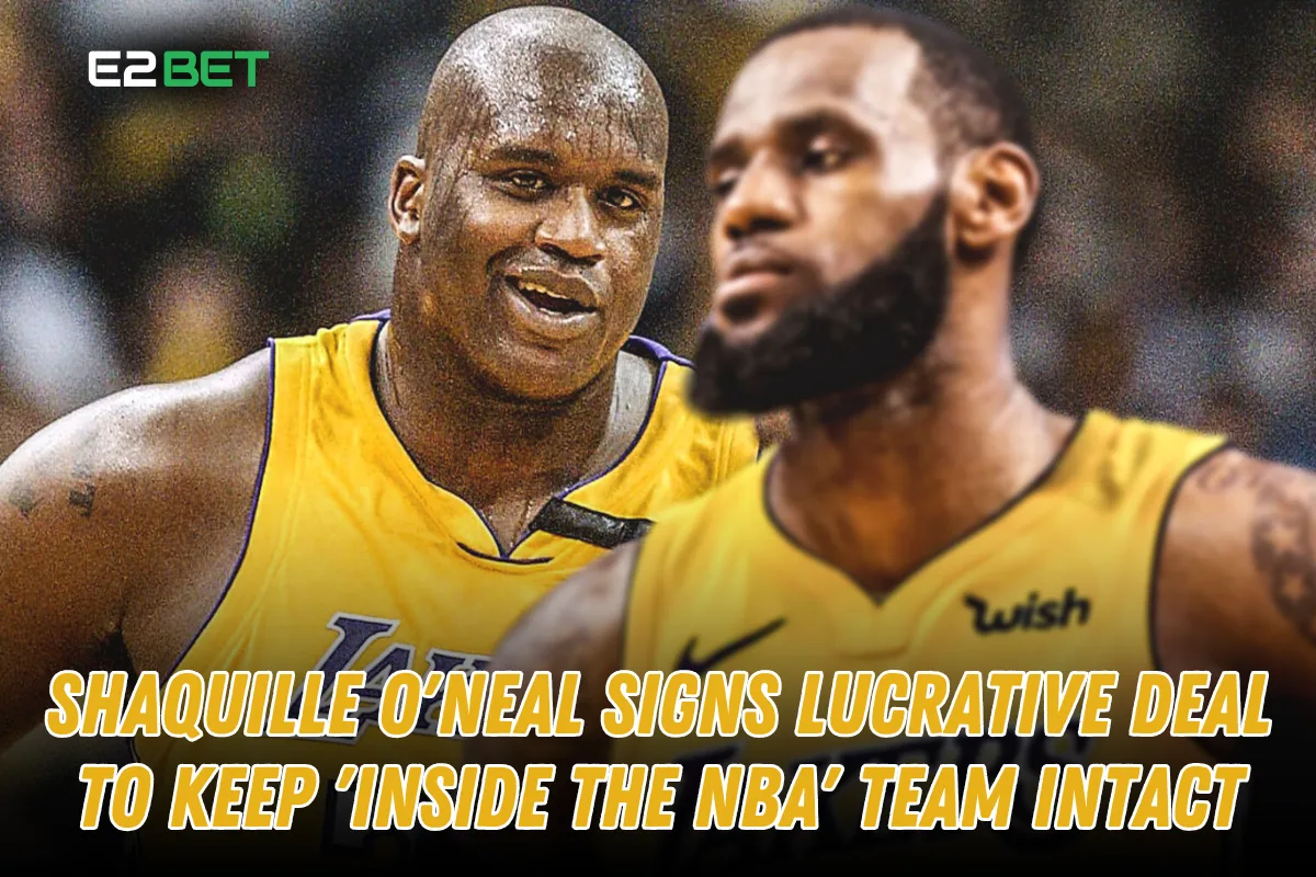 Shaquille O'Neal Signs Lucrative Deal to Keep Inside the NBA Team Intact